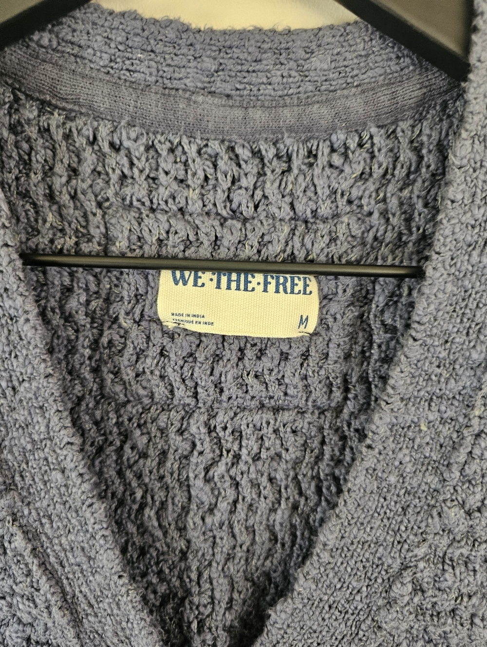Free People Ava Knit Vest in Charcoal Blue - Picture 7 of 8